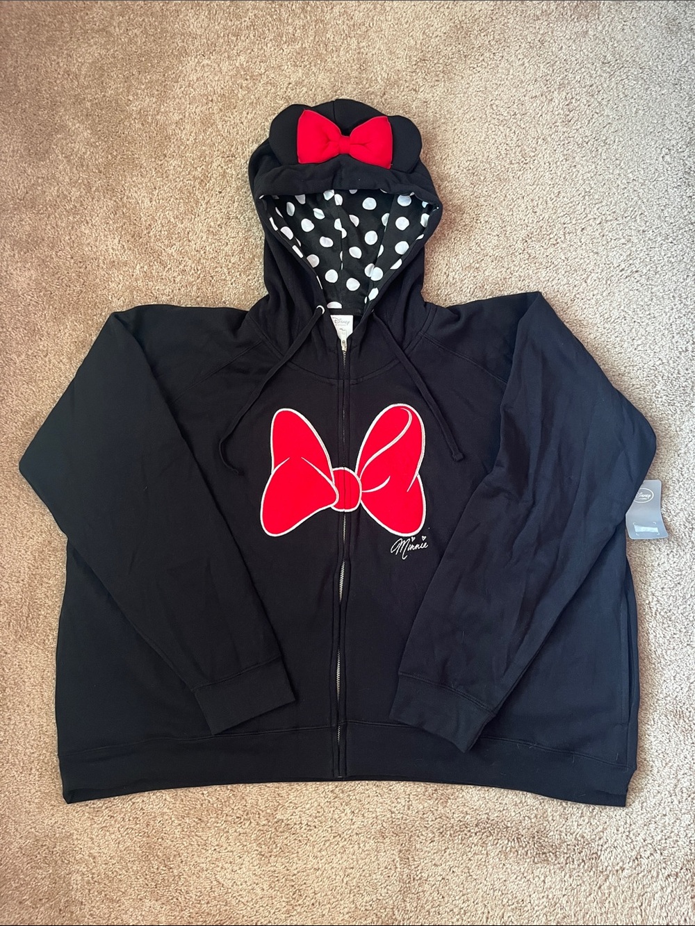 NWT Disney Minnie Bow Hoodie